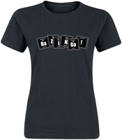 The Big Bang Theory - Bazinga! - T-Shirt Manches courtes - Femme - noir