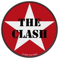 The Clash - Logo Militaire - Patch - Unisexe - rouge noir blanc
