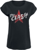 The Clash - Star Logo - T-Shirt Manches courtes - Femme - noir