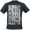 The Last Of Us - Run Stalk Click Shamble Bloat - T-Shirt Manches courtes - Homme - noir