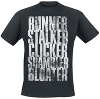 The Last Of Us - Run Stalk Click Shamble Bloat - T-Shirt Manches courtes - Homme - noir