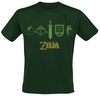 The Legend Of Zelda - Quest Essentials - T-Shirt Manches courtes - Homme - vert