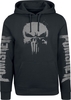 The Punisher - Crâne Gris - Sweat-shirt à capuche - Homme - noir