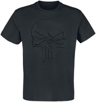 The Punisher - Embossed Skull - T-Shirt Manches courtes - Homme - noir