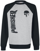 The Punisher - Logo - Sweat-shirt - Homme - gris chiné noir