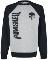 The Punisher - Logo - Sweat-shirt - Homme - gris chiné noir