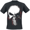 The Punisher - Shattered Skull - T-Shirt Manches courtes - Homme - noir