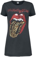 The Rolling Stones - Amplified Collection - Leopard Tongue - Robe courte - Femme - anthracite