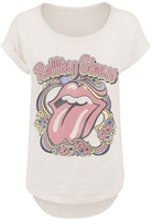The Rolling Stones - Floral Wreath - T-Shirt Manches courtes - Femme - blanc cassé