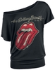 The Rolling Stones - Langue Usée - T-Shirt Manches courtes - Femme - noir