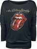 The Rolling Stones - Langue Usée - T-shirt manches longues - Femme - noir