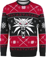 The Witcher - Dreaming Of A White Wolf - Pull de Noël - Homme - noir