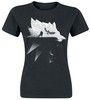 The Witcher - Silhouette Loup - T-Shirt Manches courtes - Femme - noir