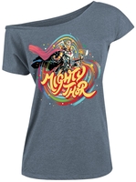 Thor - Love And Thunder - Mighty - T-Shirt Manches courtes - Femme - bleu