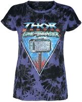 Thor - Love And Thunder - Mjölnir - T-Shirt Manches courtes - Femme - multicolore