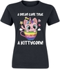 Tierisch - A Kittycorn - T-Shirt Manches courtes - Femme - noir