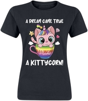 Tierisch - A Kittycorn - T-Shirt Manches courtes - Femme - noir