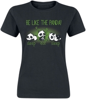 Tierisch - Be Like The Panda! - T-Shirt Manches courtes - Femme - noir