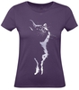 Tierisch - Cat Silhouette - T-Shirt Manches courtes - Femme - violet