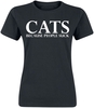 Tierisch - Cats - Because People Suck - T-Shirt Manches courtes - Femme - noir
