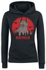 Tierisch - Catzilla - Sweat-shirt à capuche - Femme - noir
