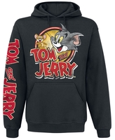 Tom Et Jerry - Cartoon Logo - Sweat-shirt à capuche - Homme - noir