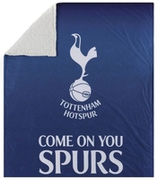 Tottenham Hotspur - Kuschelige Plüschdecke - Couverture - Unisexe - bleu blanc