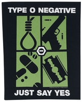 Type O Negative - Just Say Yes - Dossard - Unisexe - noir blanc vert