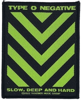 Type O Negative - Slow,  deep and hard - Patch - Unisexe - noir vert
