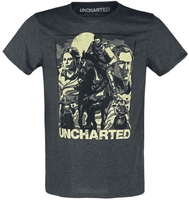 Uncharted - Cover Page - T-Shirt Manches courtes - Homme - gris chiné