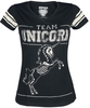 Unicorn - Team Unicorn - T-Shirt Manches courtes - Femme - noir