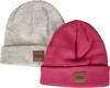 Urban Classics - Bonnet Enfant Patch Avec Logo - Lot De 2 - Bonnet - Femme - rose blanc