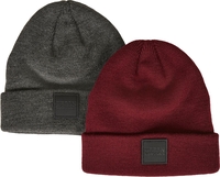 Urban Classics - Bonnet Enfant Patch Avec Logo - Lot De 2 - Bonnet - Unisexe - anthracite rouge