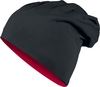 Urban Classics - Bonnet Réversible En Jersey - Bonnet - Unisexe - noir rouge