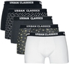 Urban Classics - Boxers - Lot De 5 - Lot de Boxers - Homme - noir gris blanc