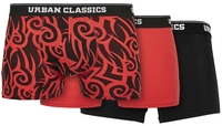 Urban Classics - Boxers Organiques - Lot De 5 - Boxer - Homme - rouge noir