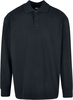 Urban Classics - Boxy Polo Longsleeve - Polo - Homme - noir