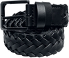 Urban Classics - Braided Synthetic Leather Belt - Ceinture - Unisexe - noir