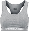 Urban Classics - Brassière Logo - Bustier - Femme - gris chiné