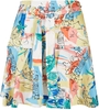 Urban Classics - Ladies AOP Satin Mini Skirt - Jupe courte - Femme - multicolore