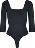 Urban Classics - Ladies Recycled 3/4 Sleeve Body - Body - Femme - noir