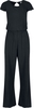 Urban Classics - Ladies Rib Wid Leg Jumpsuit - Salopette - Femme - noir