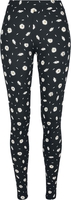 Urban Classics - Leggings AOP Soft - Legging - Femme - noir blanc