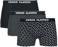 Urban Classics - Lot De 3 Boxers - Lot de Boxers - Homme - blanc noir gris