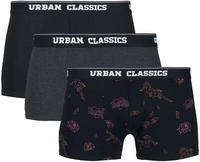 Urban Classics - Lot De 3 Boxers - Lot de Boxers - Homme - noir gris