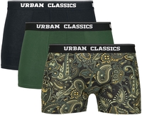 Urban Classics - Lot De 3 Boxers - Lot de Boxers - Homme - noir vert