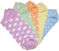 Urban Classics - Lot De 5 Paires De Socquettes À Pois - Chaussettes - Unisexe - multicolore