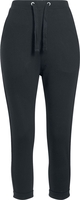 Urban Classics - Pantalon Ourlets Retournés Terry - Bas de survêtement - Femme - noir
