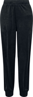 Urban Classics - Pantalon Sweat Velours Taille Haute Jambes Ballons - Bas de survêtement - Femme - noir