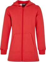 Urban Classics - Parka Sweat Fille - Vestes à capuches pour enfants - Femme - rouge